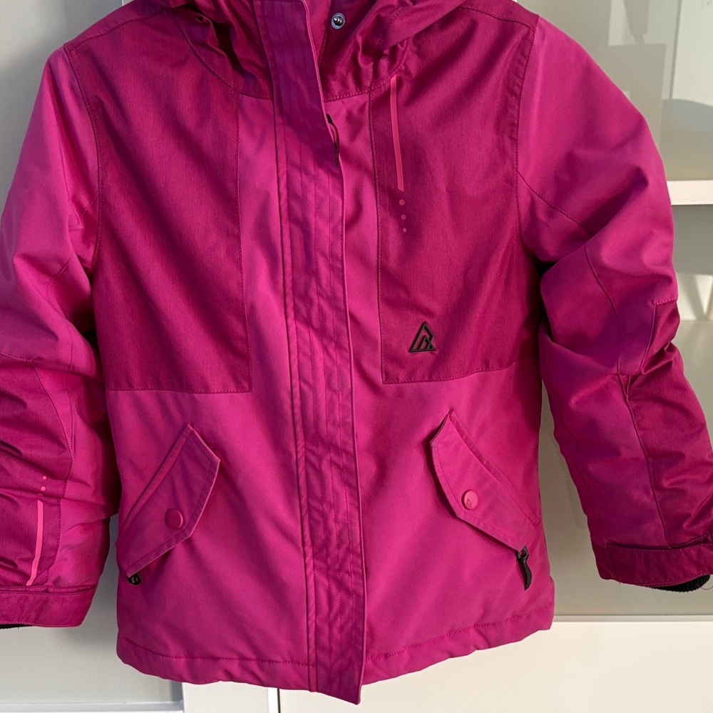 Ripzone Fuschia Pink Kids Puffer Jacket